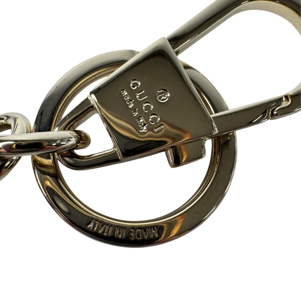Gucci Heart Arrow Key Ring Key Holder Pink GG Pattern — view 7