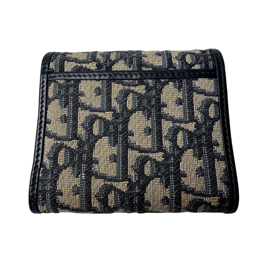 Dior Oblique Trifold Wallet Navy — view 2