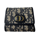Dior Oblique Trifold Wallet Navy
