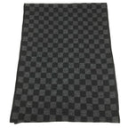 Louis Vuitton Scarf Echarpe Damier Graphite Wool Black — view 4
