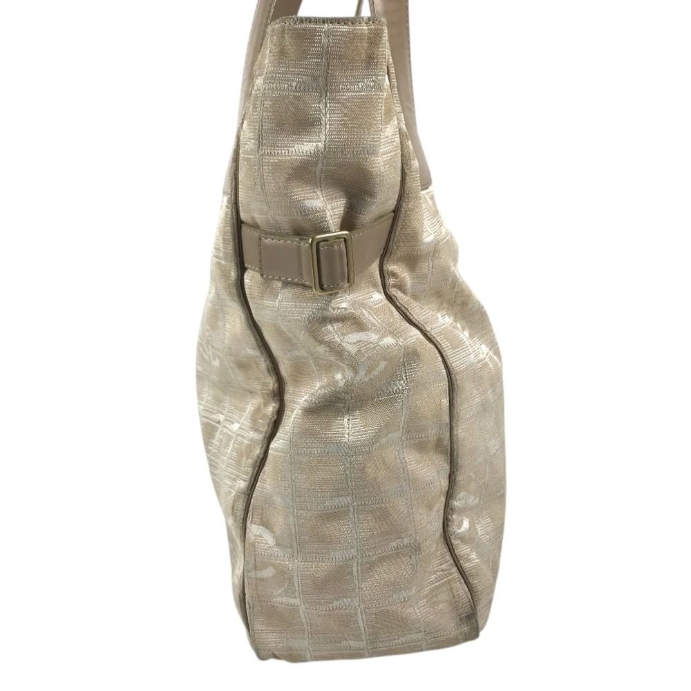 Chanel Tote Bag New Travel Line GM Nylon Canvas Beige — view 4