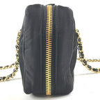 Prada Shoulder Bag Tote Leather Nylon Black — view 3