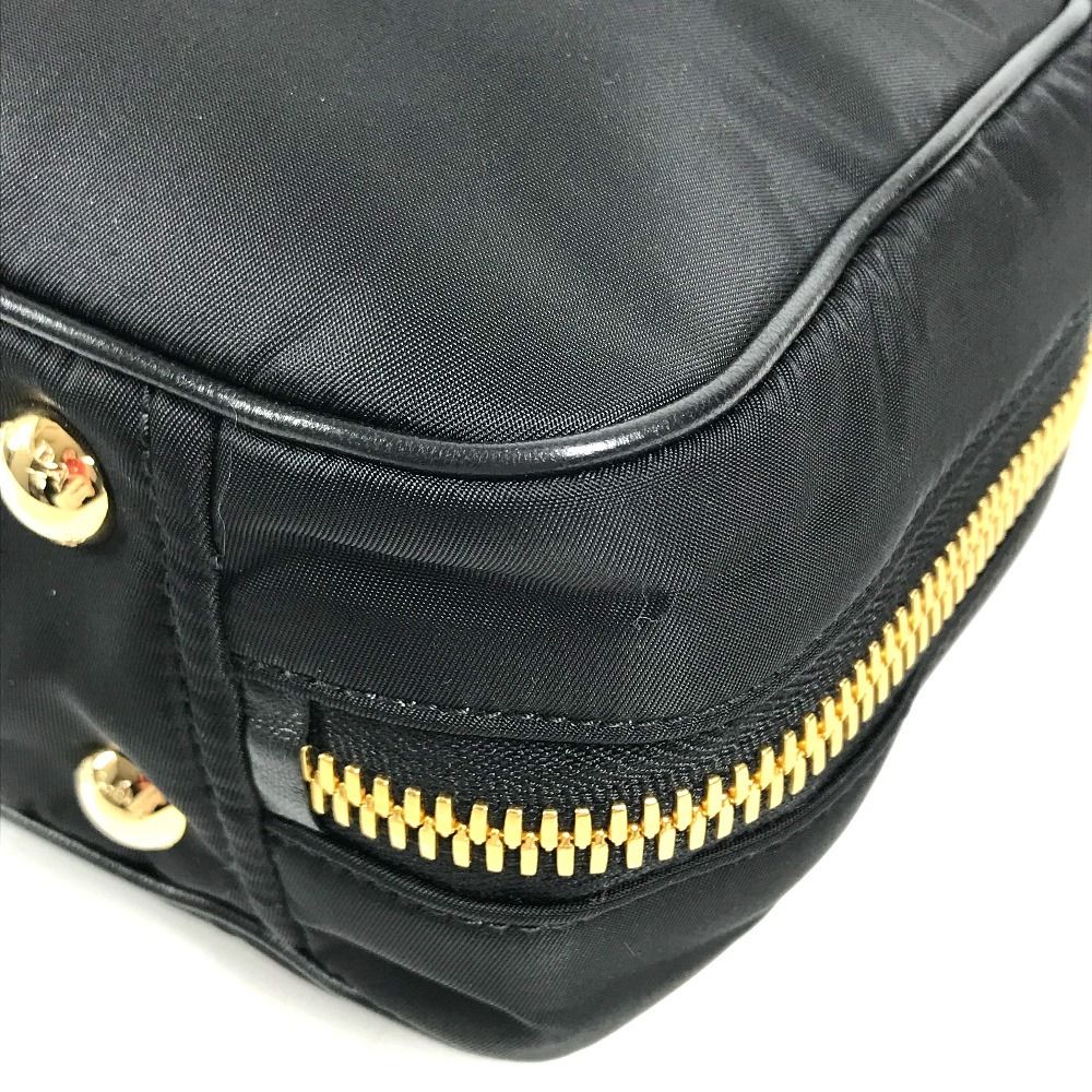Prada Shoulder Bag Tote Leather Nylon Black — view 6