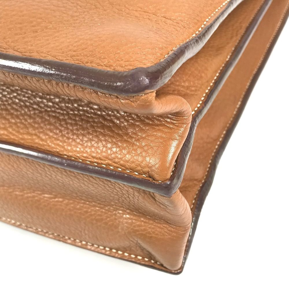 Hermes Business Bag Sac a Depeches 41 Taurillon Clemence Brown — view 6