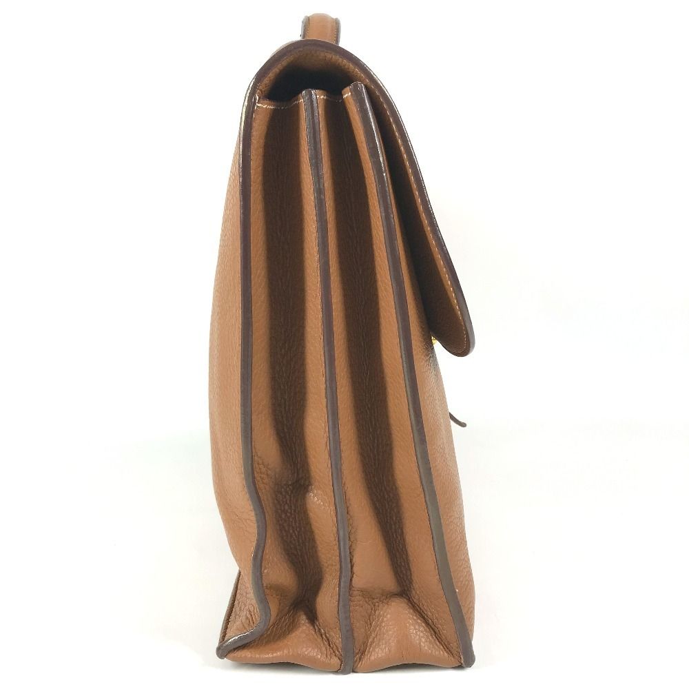 Hermes Business Bag Sac a Depeches 41 Taurillon Clemence Brown — view 4