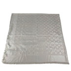 Louis Vuitton Shawl Monogram Silk Beige Scarf — view 3