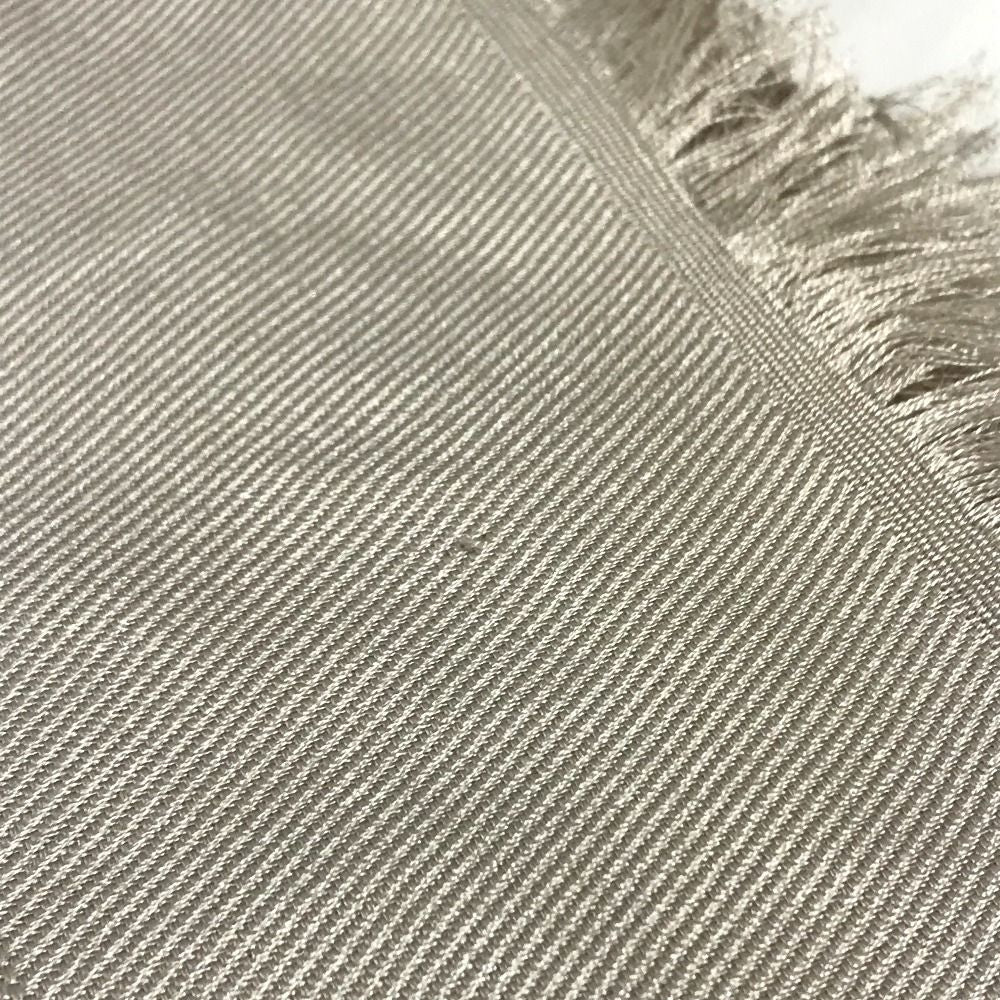 Louis Vuitton Shawl Monogram Silk Beige Scarf — view 7