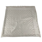 Louis Vuitton Shawl Monogram Silk Beige Scarf