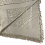 Louis Vuitton Shawl Monogram Silk Beige Scarf — view 6