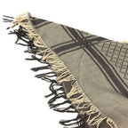 Gucci Shawl Fur Haori Tippet GG Logo Wool Brown Scarf — view 6