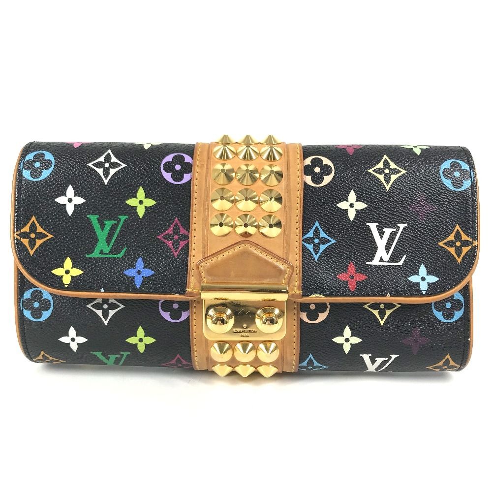 Louis Vuitton Second Bag Pochette Courtney Monogram Multicolor Canvas Noir Black