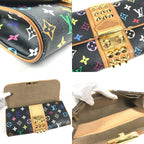 Louis Vuitton Second Bag Pochette Courtney Monogram Multicolor Canvas Noir Black — view 7