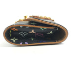 Louis Vuitton Second Bag Pochette Courtney Monogram Multicolor Canvas Noir Black — view 4