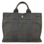 Hermes Handbag Herline Tote PM Canvas Gray