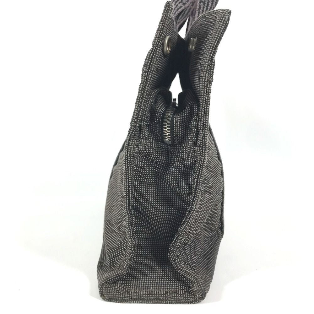 Hermes Handbag Herline Tote PM Canvas Gray — view 4