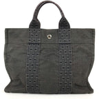 Hermes Handbag Herline Tote PM Canvas Gray — view 2