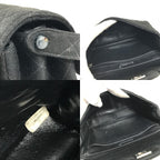Chanel Shoulder Bag CC Logo Double Flap Face Cotton Black — view 8