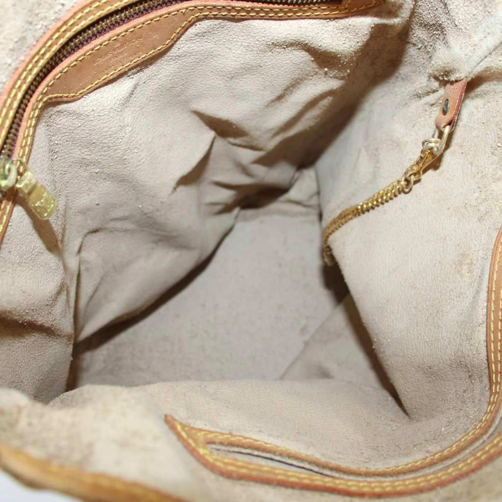 Louis Vuitton Monogram Bucket GM Tote Bag Hand Pattern Leather Brown — view 6