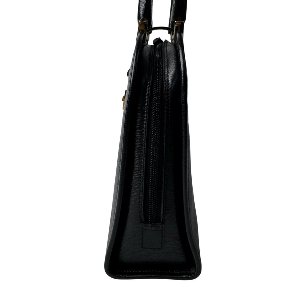 Gucci Jackie Handbag Leather Black Gold — view 3