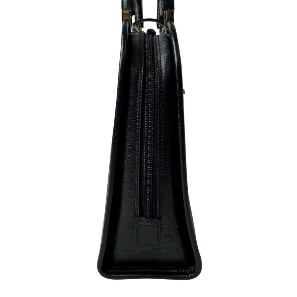 Gucci Jackie Handbag Leather Black Gold — view 4