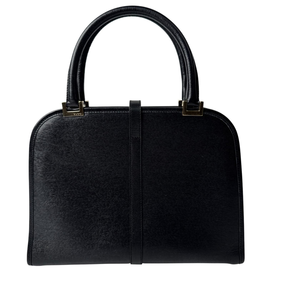 Gucci Jackie Handbag Leather Black Gold — view 2