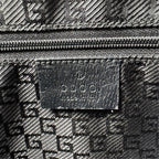 Gucci Jackie Handbag Leather Black Gold — view 8