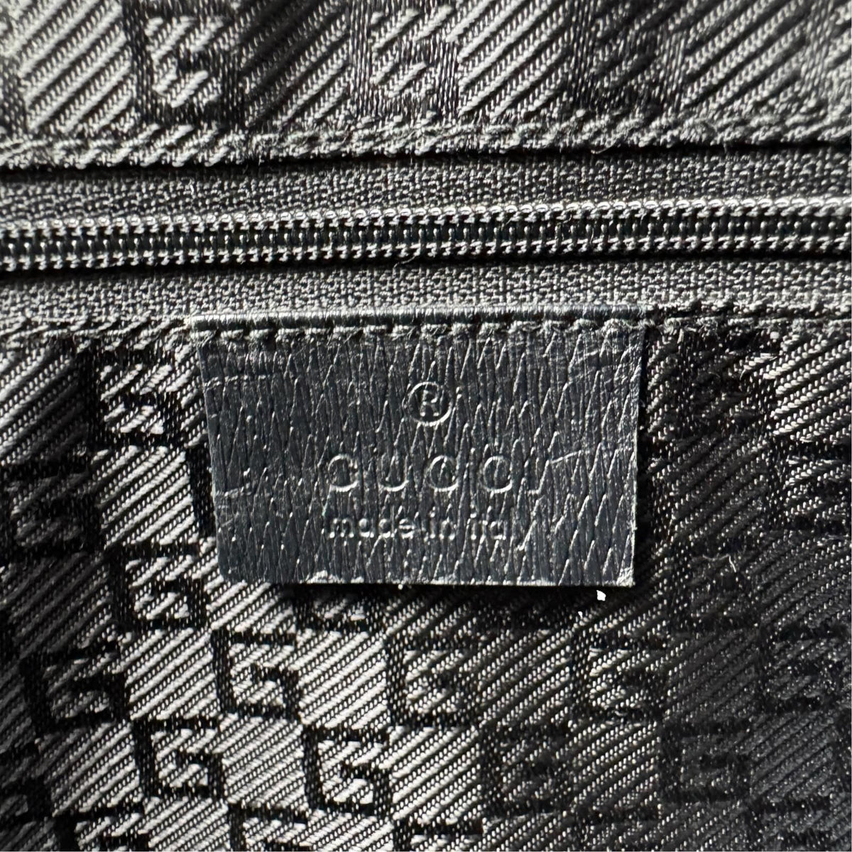 Gucci Jackie Handbag Leather Black Gold — view 8