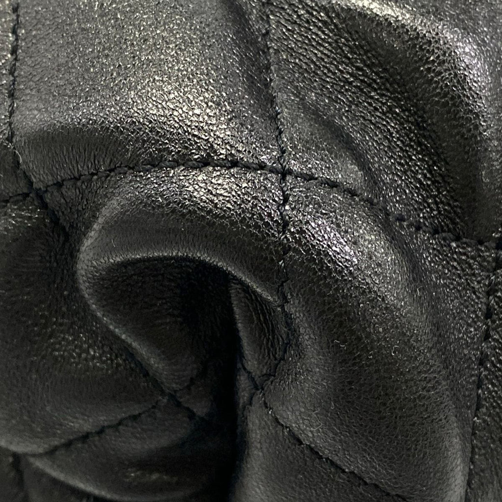Saint Laurent Paris Tote Bag Icare Maxi Shopping Black Lambskin — view 8