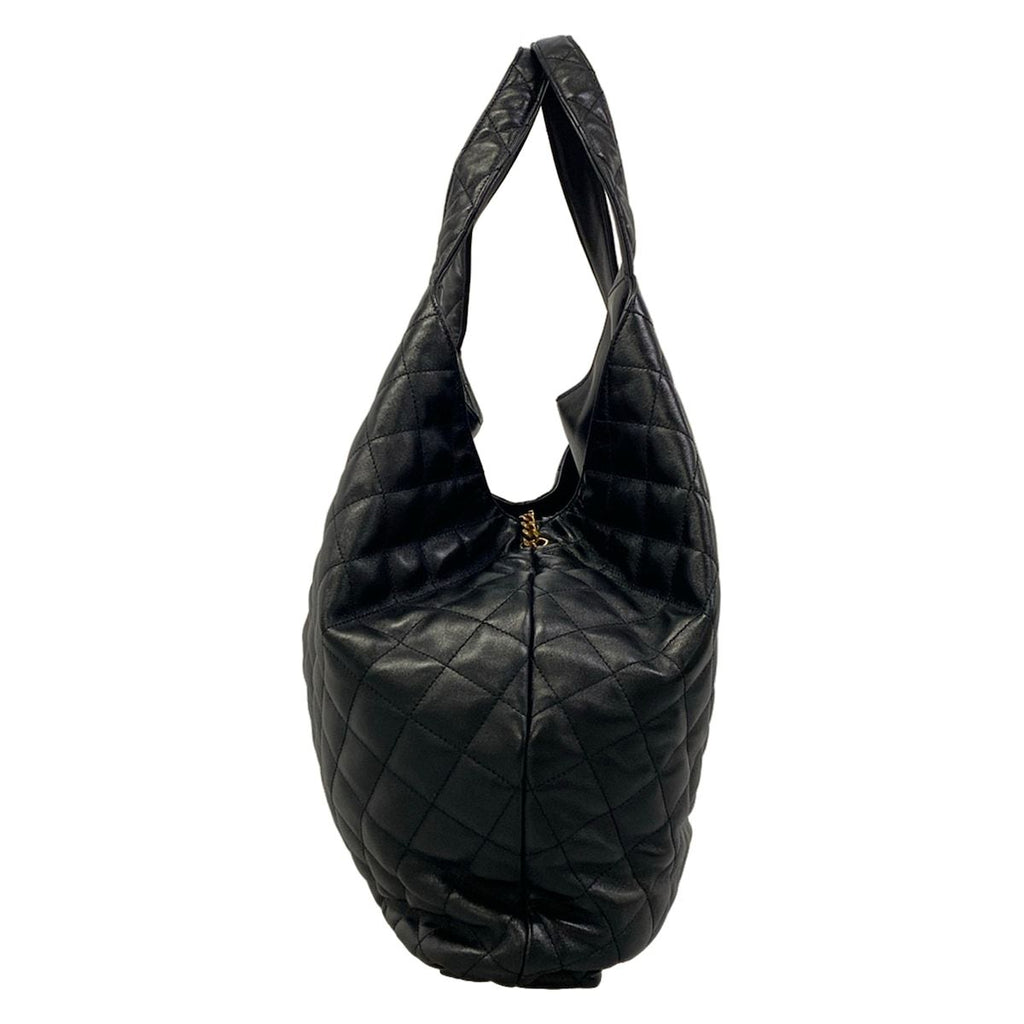 Saint Laurent Paris Tote Bag Icare Maxi Shopping Black Lambskin — view 2