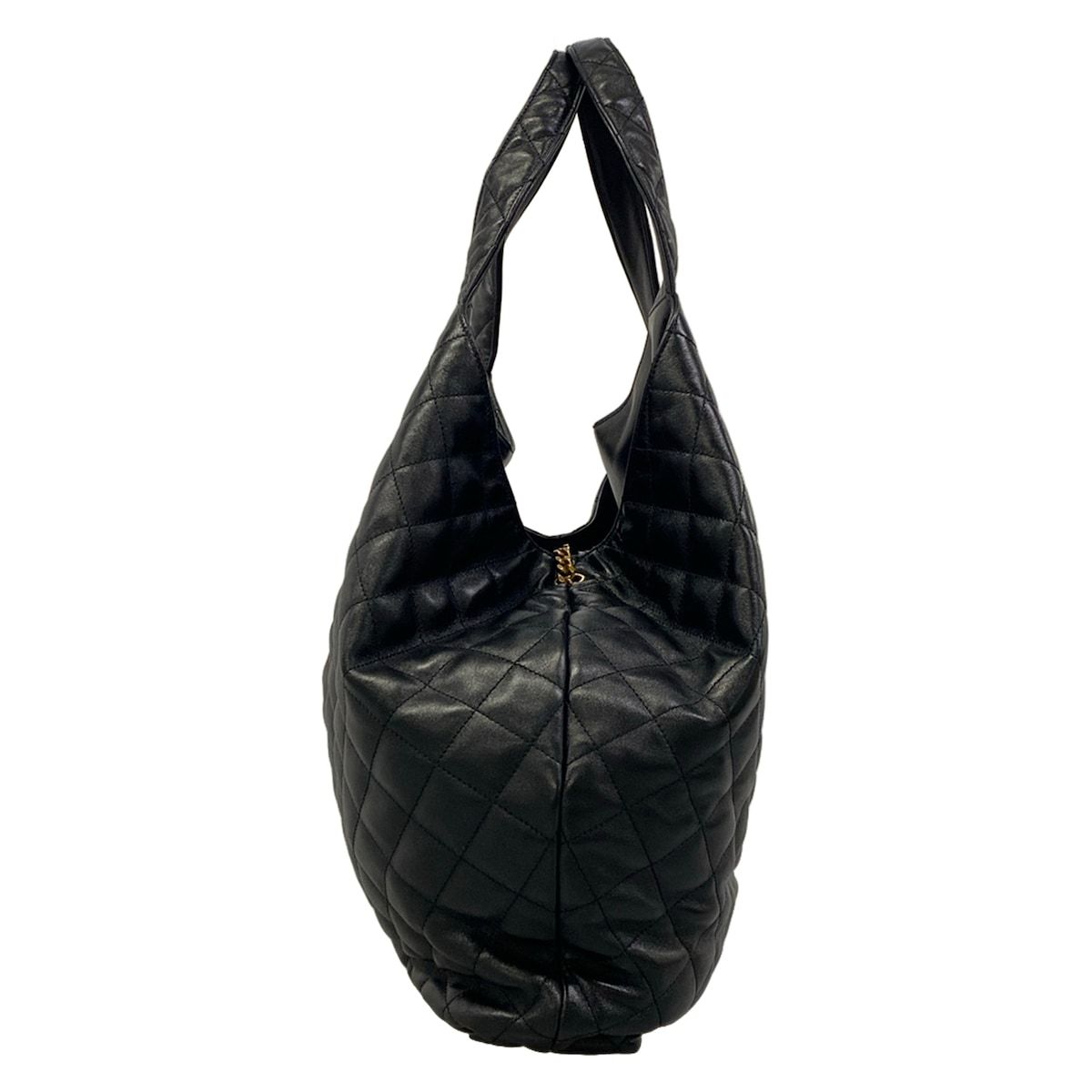Saint Laurent Paris Tote Bag Icare Maxi Shopping Black Lambskin — view 2