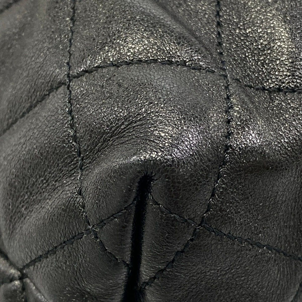 Saint Laurent Paris Tote Bag Icare Maxi Shopping Black Lambskin — view 6