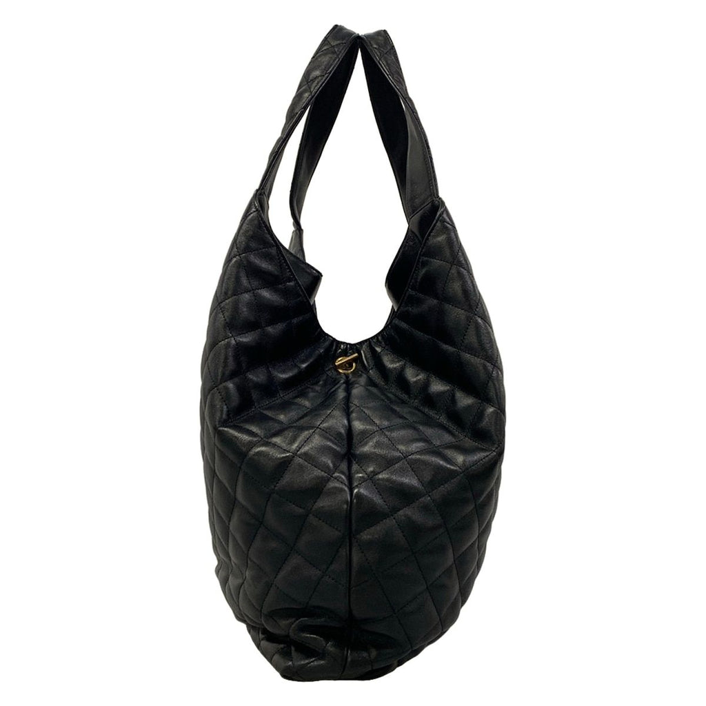 Saint Laurent Paris Tote Bag Icare Maxi Shopping Black Lambskin — view 4
