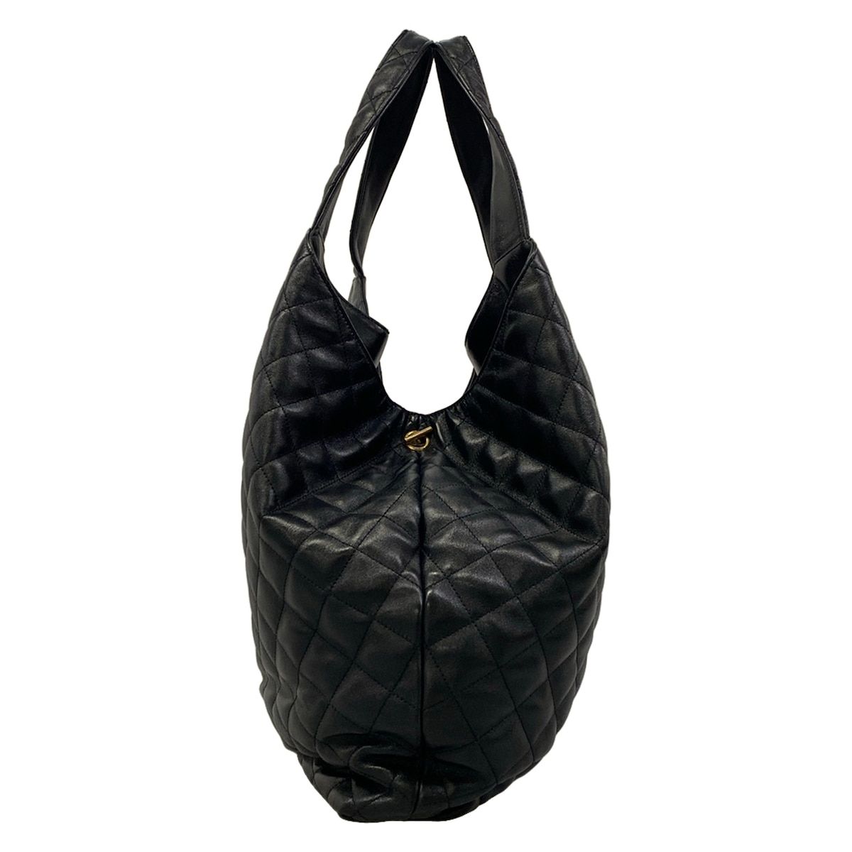 Saint Laurent Paris Tote Bag Icare Maxi Shopping Black Lambskin — view 4