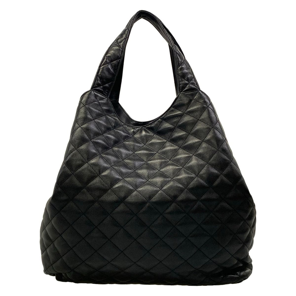 Saint Laurent Paris Tote Bag Icare Maxi Shopping Black Lambskin — view 3
