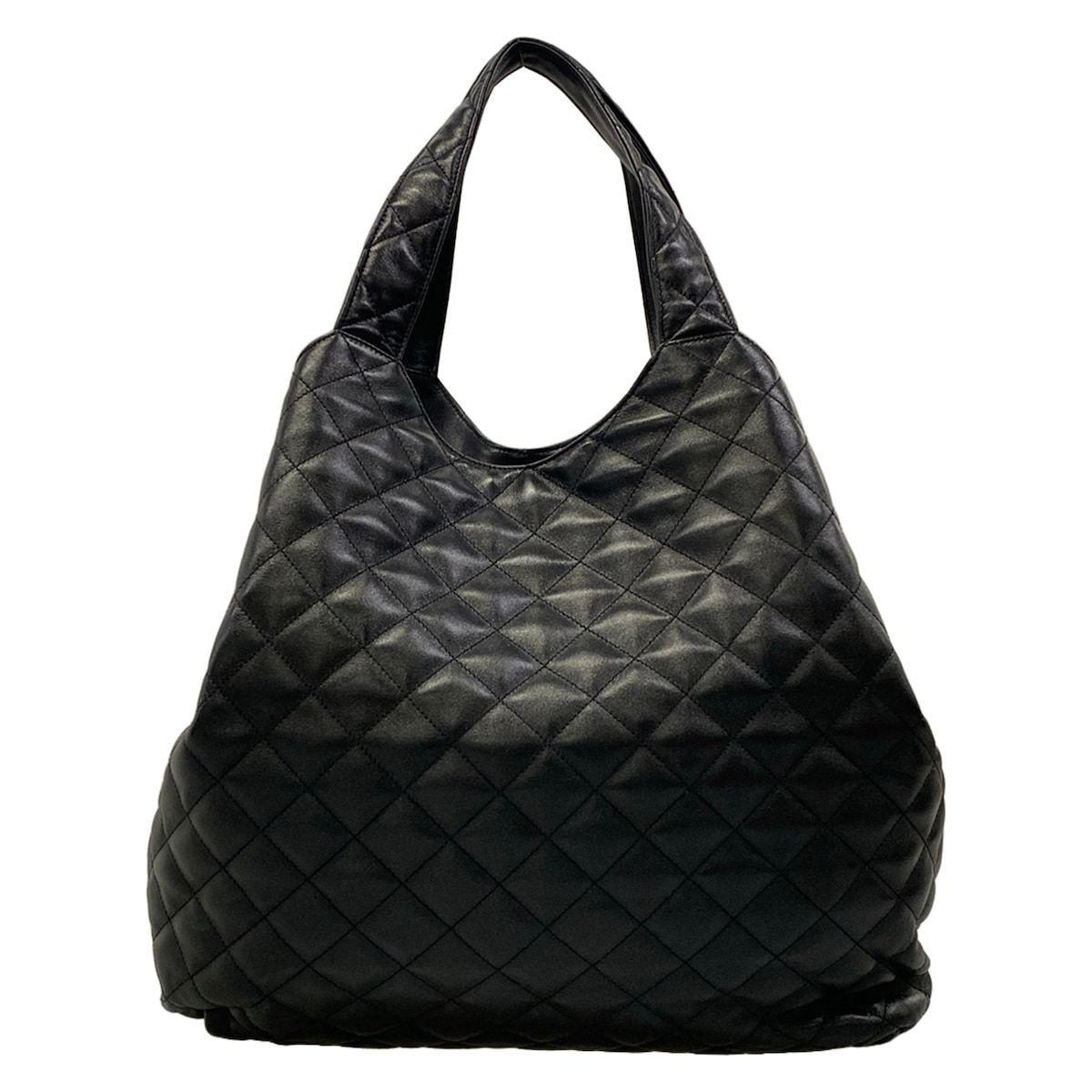 Saint Laurent Paris Tote Bag Icare Maxi Shopping Black Lambskin — view 3