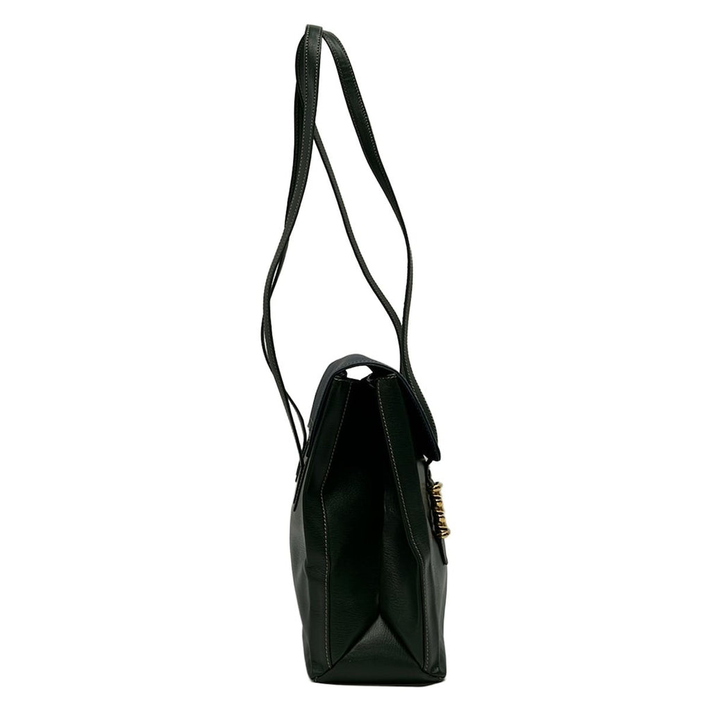 Loewe Shoulder Bag Velazquez Green Blue Gold Leather — view 2