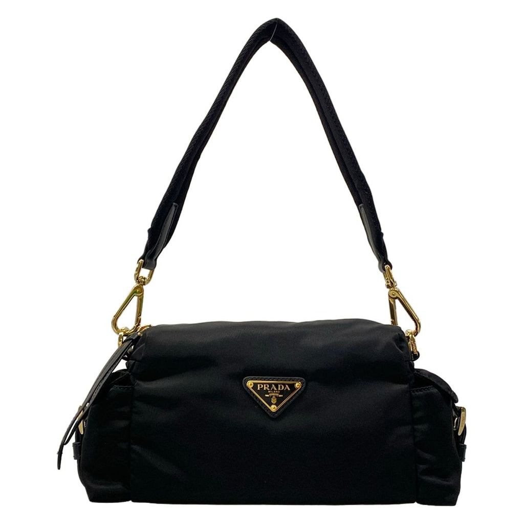 Prada Handbag Explorer Small Black Re-Nylon Leather