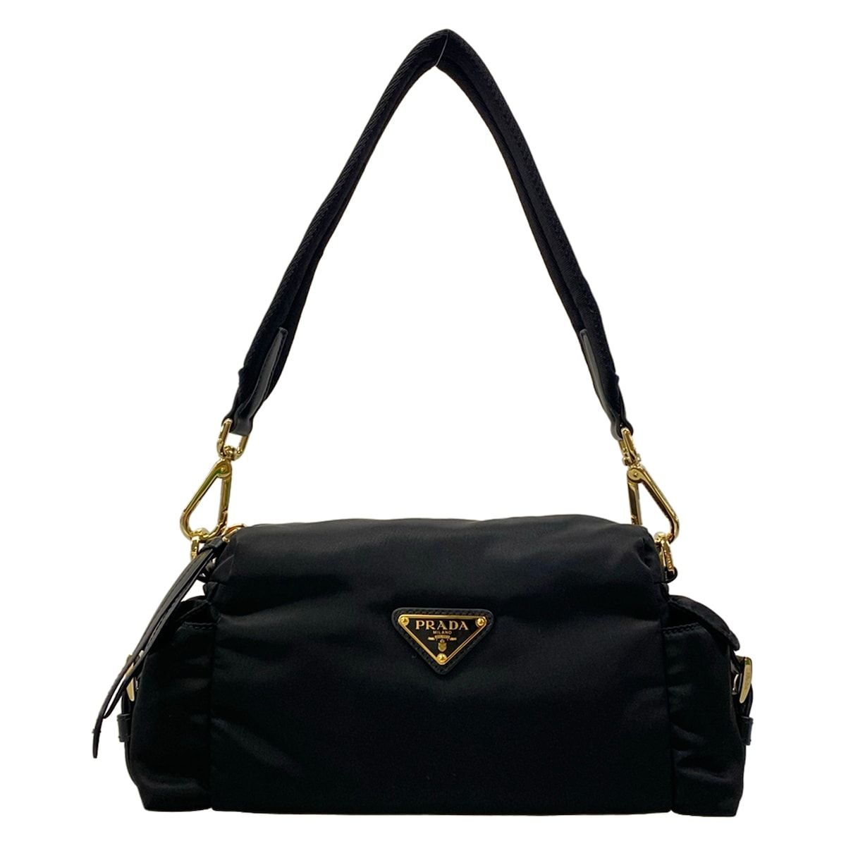 Prada Handbag Explorer Small Black Re-Nylon Leather