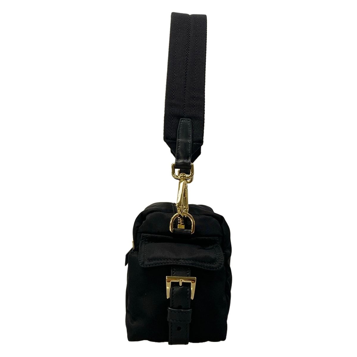 Prada Handbag Explorer Small Black Re-Nylon Leather — view 4