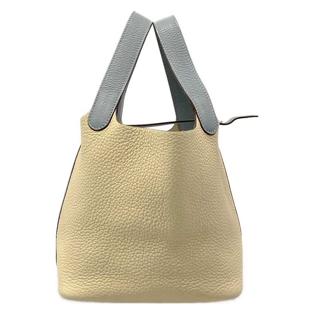 Hermes Handbag Picotin PM Parchemin Ciel Bicolor Silver — view 3