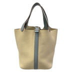 Hermes Handbag Picotin PM Parchemin Ciel Bicolor Silver — view 2