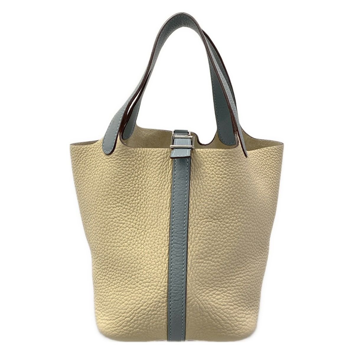 Hermes Handbag Picotin PM Parchemin Ciel Bicolor Silver — view 2