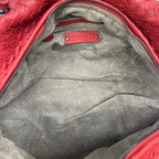 Bottega Veneta Shoulder Bag Intrecciato Red Leather — view 7