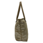 Hermes Tote Bag Chain Nye MM Gray Beige Silver Leather — view 2