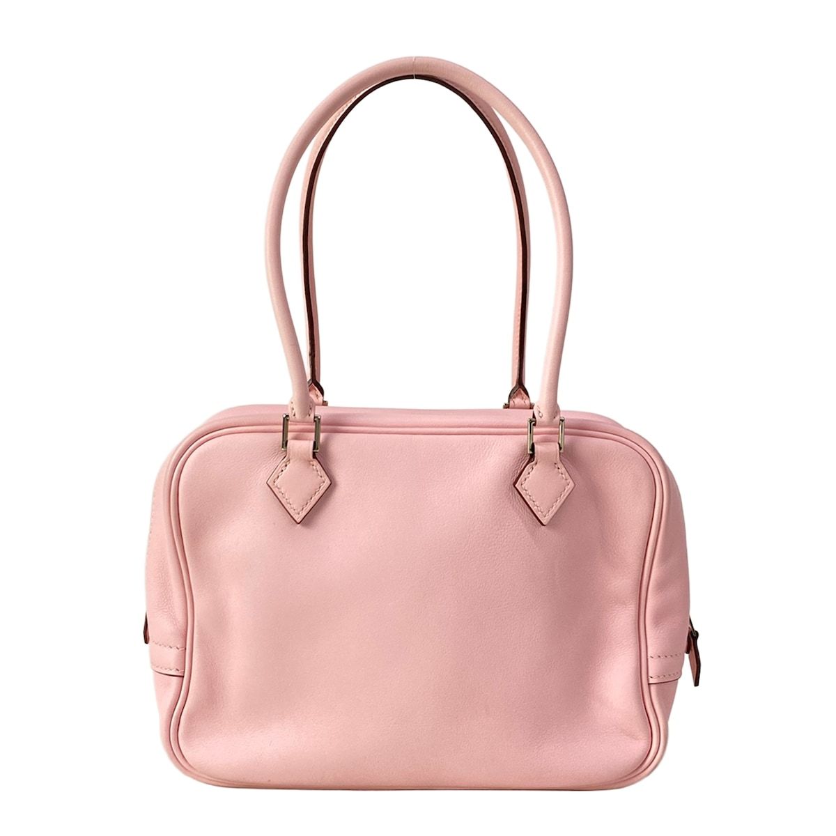 Hermes Handbag Mini Plume 20 Rose Sakura Silver — view 3