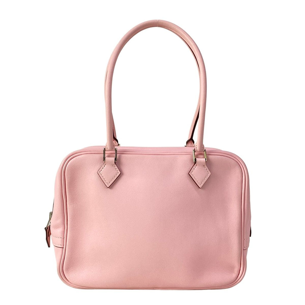 Hermes Handbag Mini Plume 20 Rose Sakura Silver