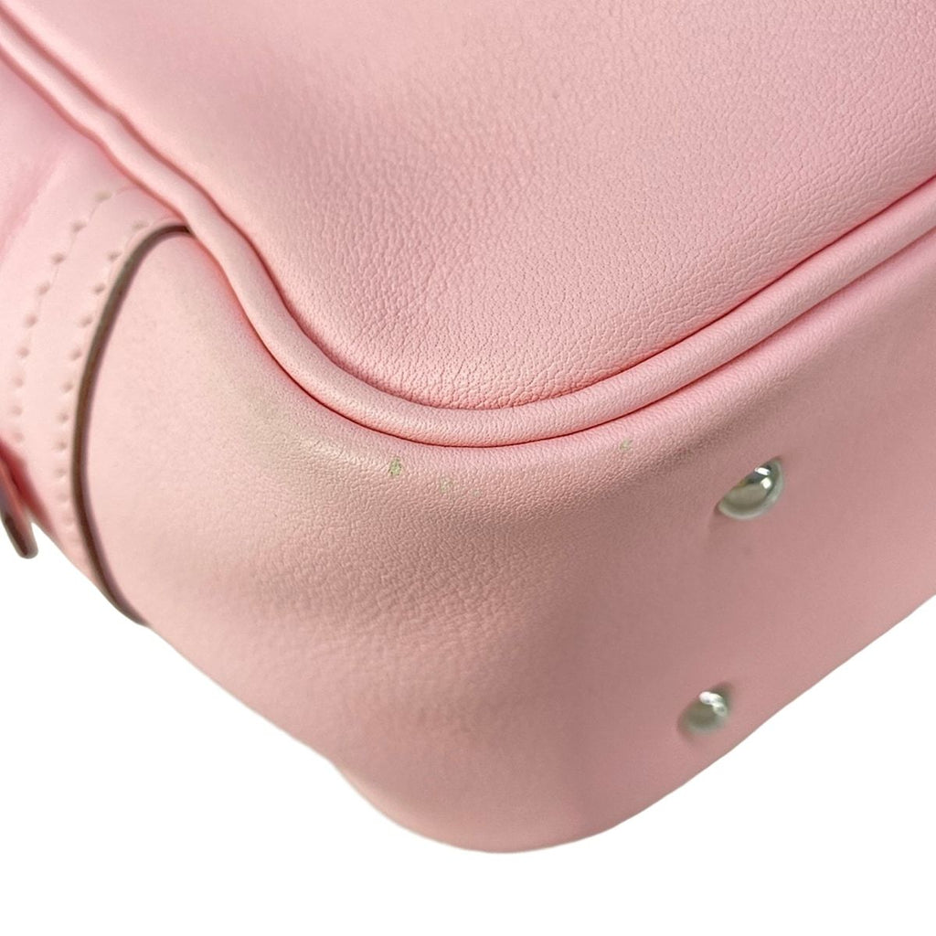 Hermes Handbag Mini Plume 20 Rose Sakura Silver — view 6