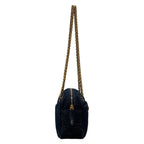 Chanel Shoulder Bag 2.55 Quilted Dark Navy Mademoiselle Chain Vintage Gold — view 2