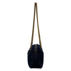 Chanel Shoulder Bag 2.55 Quilted Dark Navy Mademoiselle Chain Vintage Gold — view 4