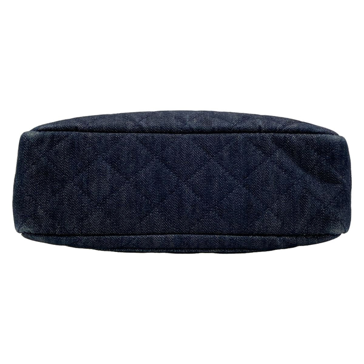 Chanel Shoulder Bag 2.55 Quilted Dark Navy Mademoiselle Chain Vintage Gold — view 5